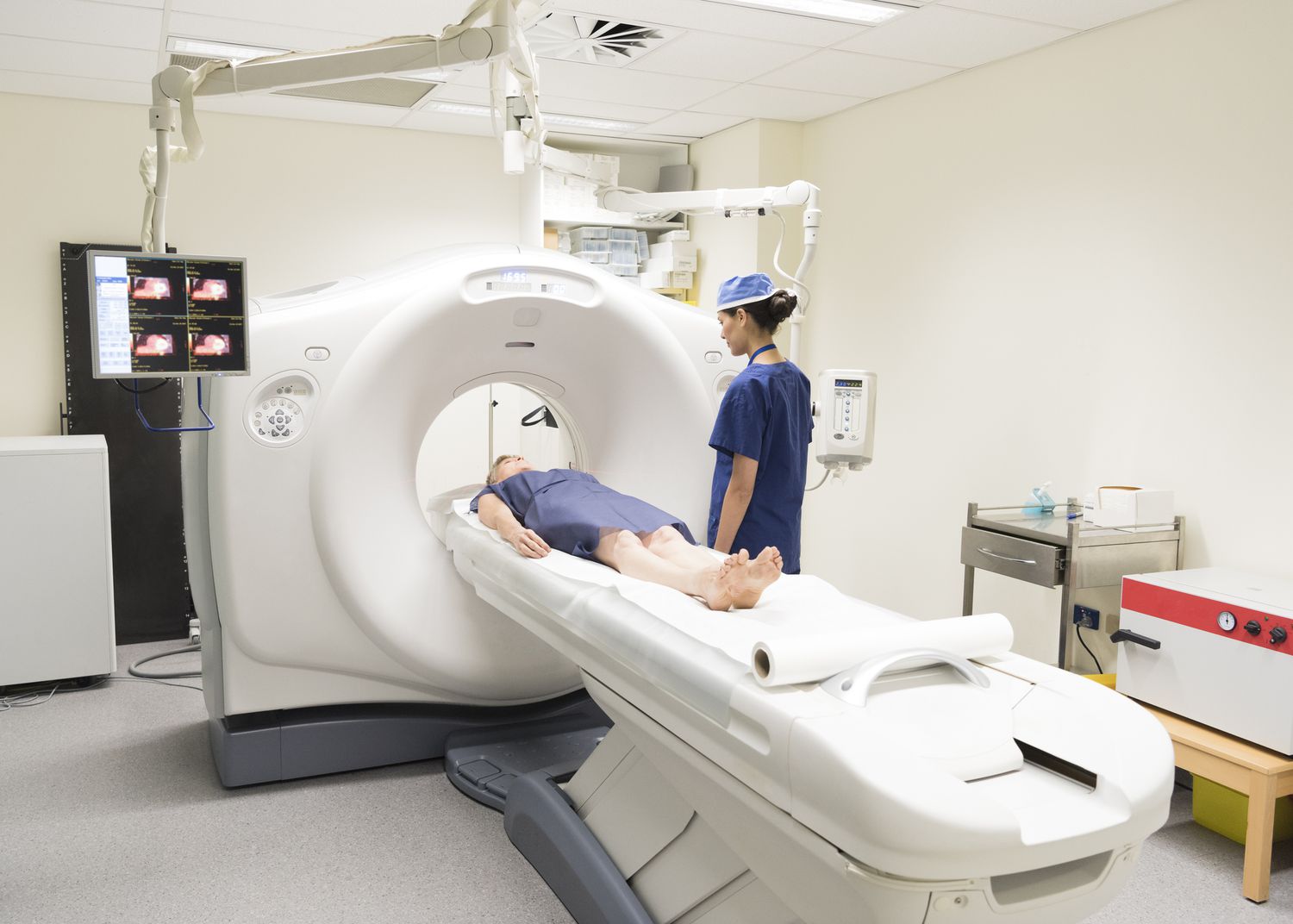 Medical professionals reviewing diagnostic images
